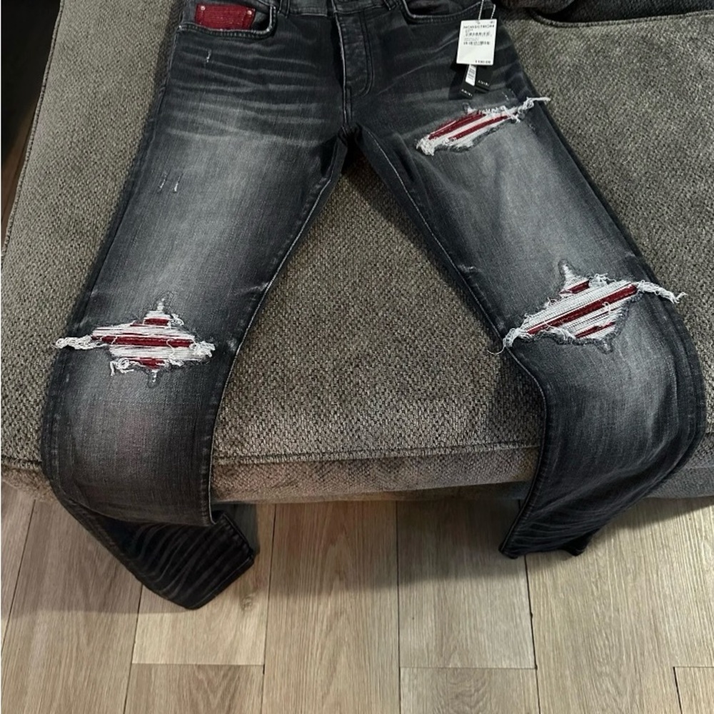 Stylish Black Distressed Men's Jeans